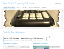 Tablet Screenshot of free-graphing-calculator.com